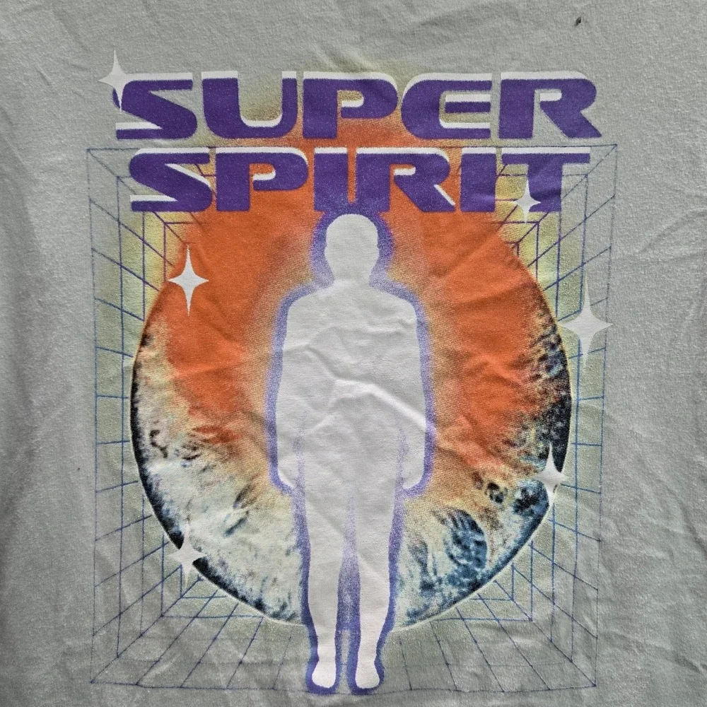 Coney Island Picnic Men Shirt M Gray‎ Graphic Print Cosmic Handprint Tee